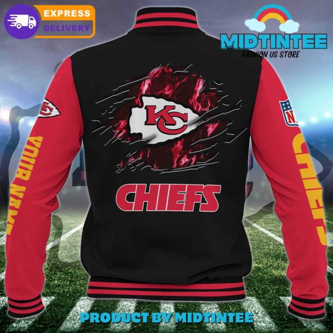 Customizable Chiefs Varsity Jacket – Nfl Fan Gear With Fast Delivery - Image 3