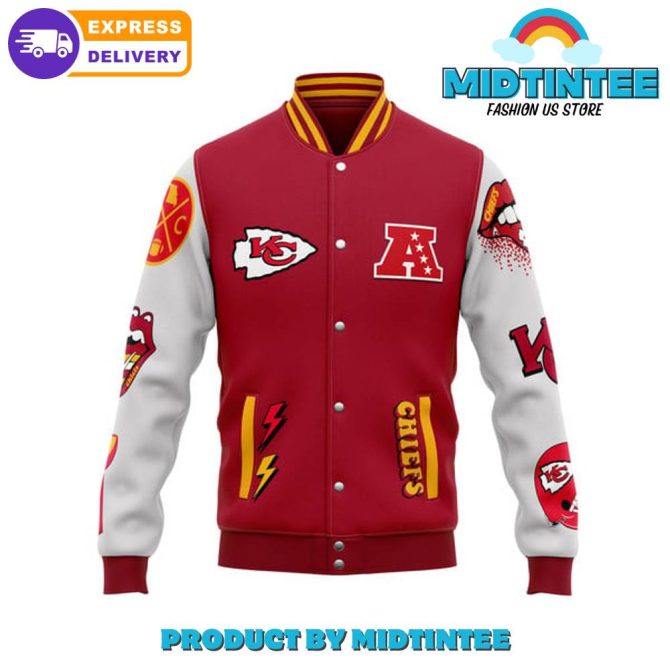 Chiefs Kingdom Varsity Jacket – Bold Red & White Design For Fans – Express Delivery! - Image 3
