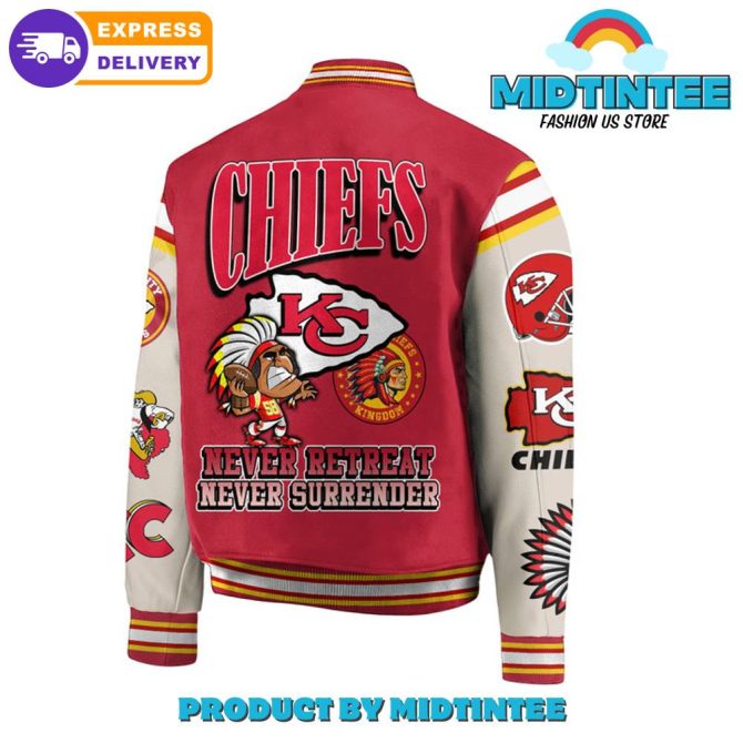 Chiefs Varsity Jacket – Limited Edition, Fast Delivery, Show Your Team Pride! - Image 3