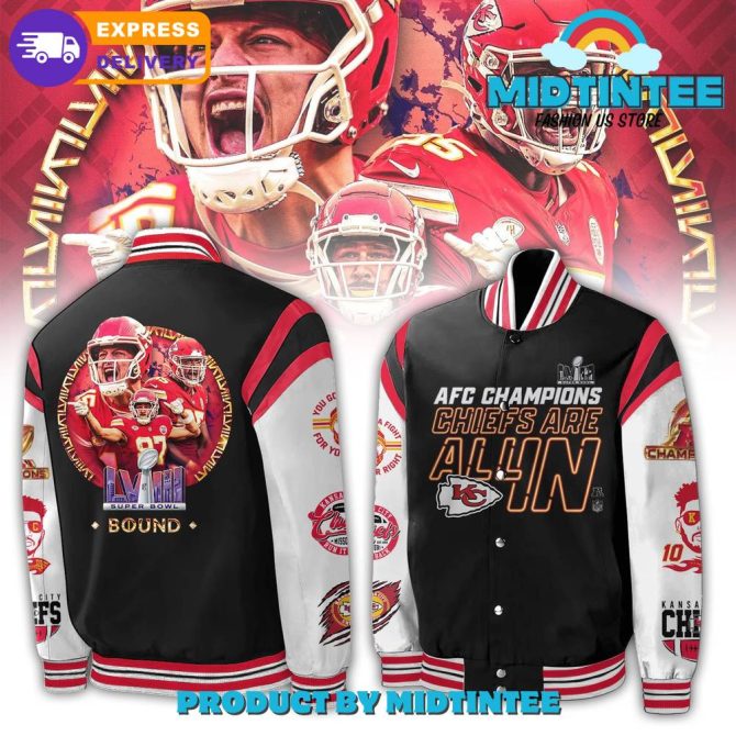 Afc Champions Chiefs Varsity Jacket - Limited Edition Fan Gear With Fast Shipping