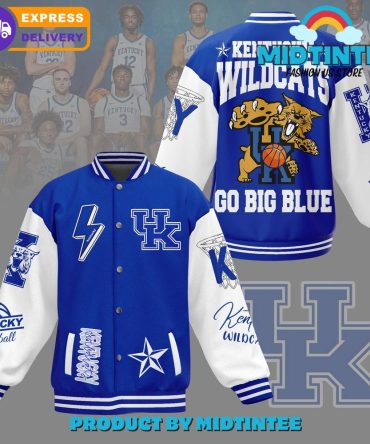Kentucky Wildcats Varsity Jacket - Go Big Blue Edition , Fast Shipping!