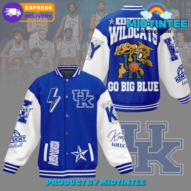 Kentucky Wildcats Varsity Jacket - Go Big Blue Edition , Fast Shipping!
