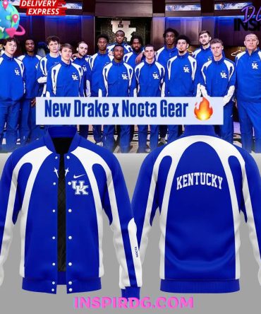 Kentucky Wildcats New Drake X Nocta Gear Varsity Jacket