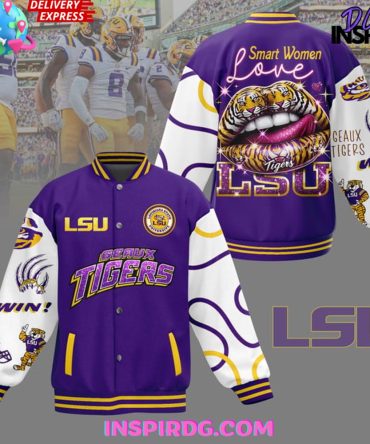 Lsu Tigers Smart Women Love Baseball Jacket
