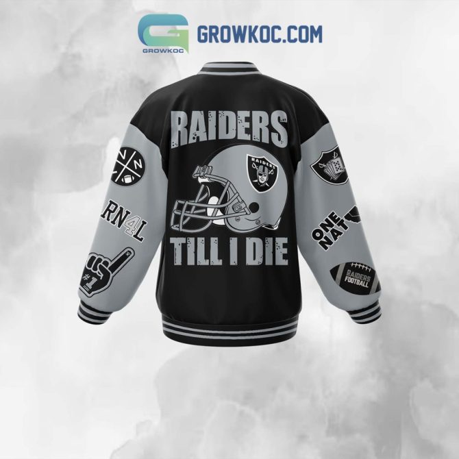 Las Vegas Raiders Varsity Jacket – Ultimate Fan Gear, Stylish & Warm For Game Day! - Image 3