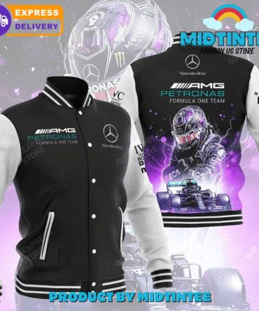 Amg Petronas Formula 1 Team Varsity Jacket - Racing Fan Essential , Express Delivery!