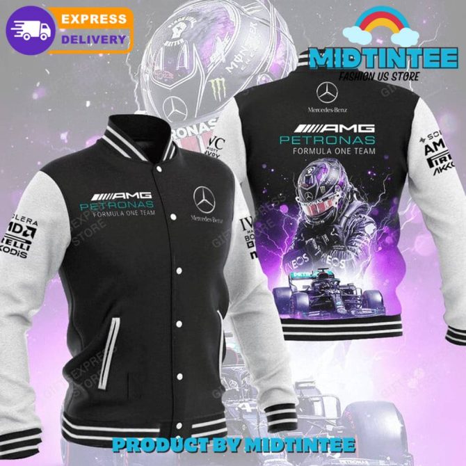 Amg Petronas Formula 1 Team Varsity Jacket - Racing Fan Essential , Express Delivery!