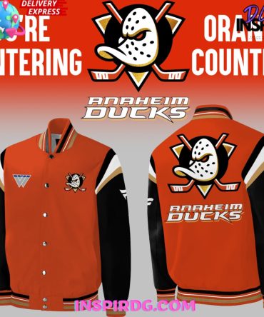 Anaheim Ducks Orange Country Limited Edition Bomber Jacket 2024