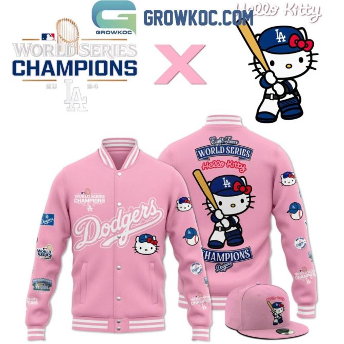 Limited Edition Dodgers X Hello Kitty Pink Jacket – Celebrate In Style!