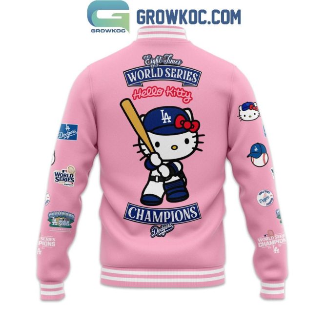 Limited Edition Dodgers X Hello Kitty Pink Jacket – Celebrate In Style! - Image 2