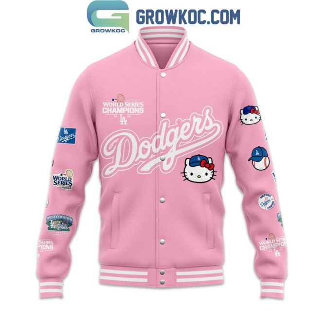 Limited Edition Dodgers X Hello Kitty Pink Jacket – Celebrate In Style! - Image 3