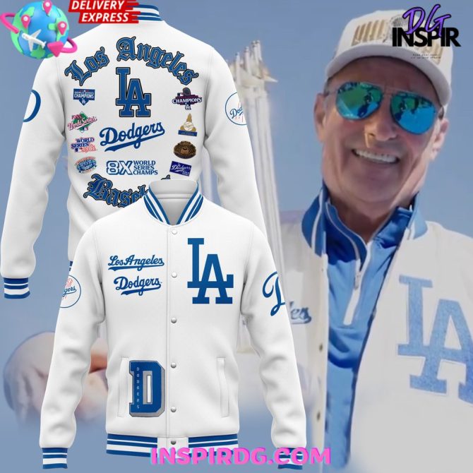 Los Angeles Dodgers 8-Time World Series Champions Special White Jacket