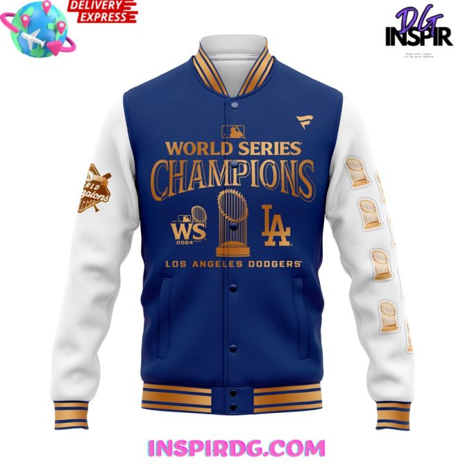 Los Angeles Dodgers 8X World Series Champion Special Edition Baseball Jacket - Image 2