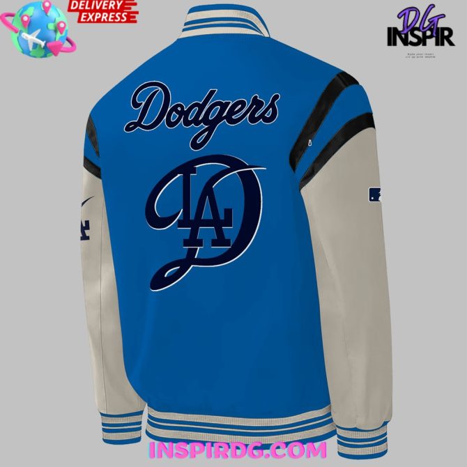 Los Angeles Dodgers City Connect 2024 Baseball Jacket - Image 3