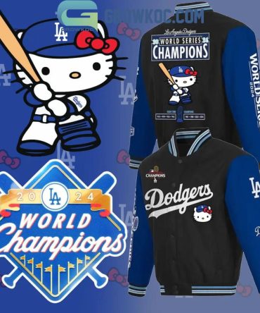 La Dodgers 2024 World Series Champions Hello Kitty Varsity Jacket – Limited Edition