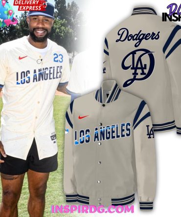 Los Angeles Dodgers Nike Cream 2024 Baseball Jacket