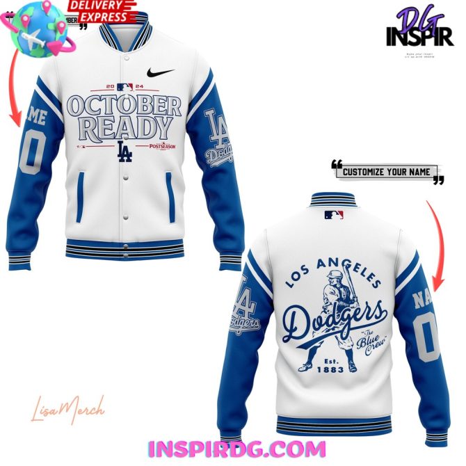 Los Angeles Dodgers October Ready 2024 Custom Baseball Jacket - Image 2