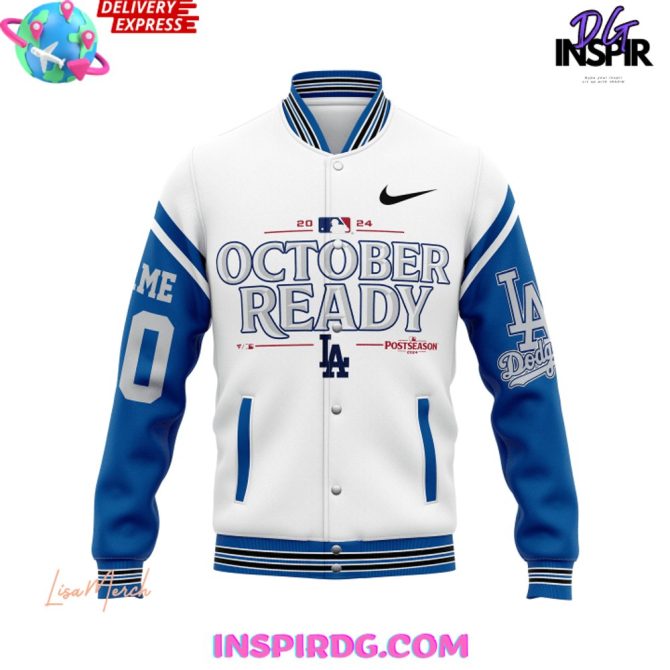 Los Angeles Dodgers October Ready 2024 Custom Baseball Jacket - Image 3