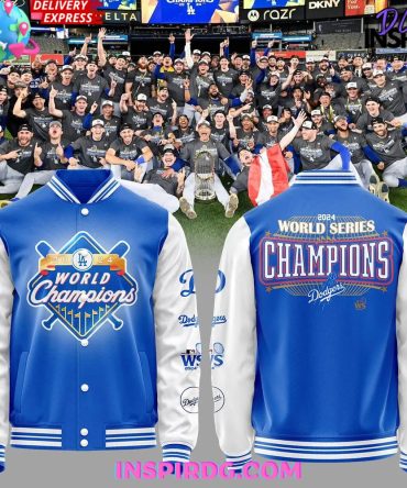 Los Angeles Dodgers X World Series Champions 2024 Blue Jacket
