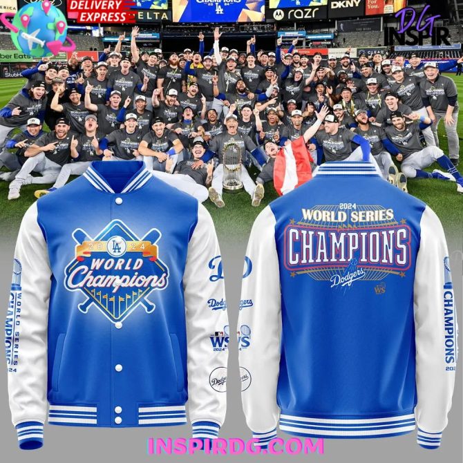 Los Angeles Dodgers X World Series Champions 2024 Blue Jacket