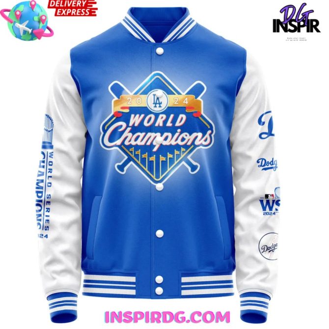 Los Angeles Dodgers X World Series Champions 2024 Blue Jacket - Image 2