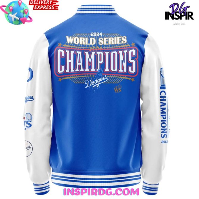 Los Angeles Dodgers X World Series Champions 2024 Blue Jacket - Image 3