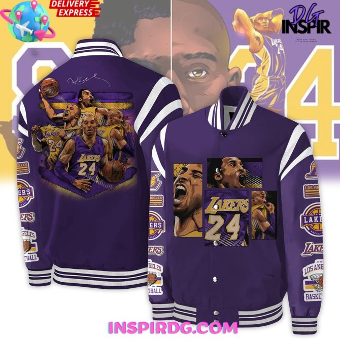 Los Angeles Lakers Kobe Bryant 2024 Baseball Jacket