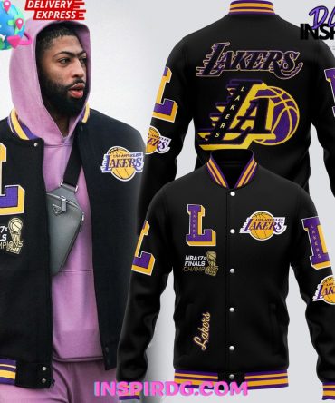 Los Angeles Lakers Nba 17X Champions Varsity Jacket