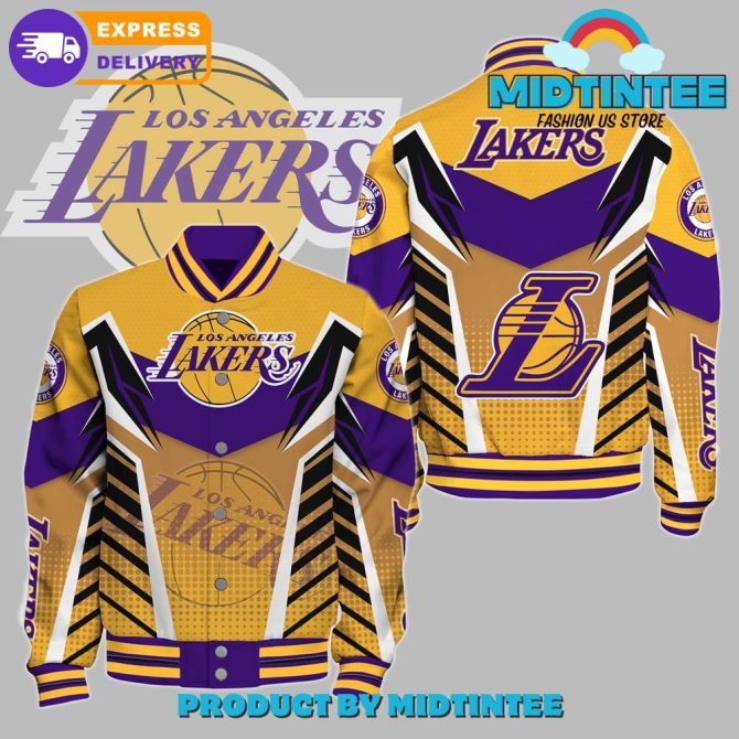 Express Delivery! Los Angeles Lakers Varsity Jacket - Stylish Fan Gear For Ultimate Team Spirit