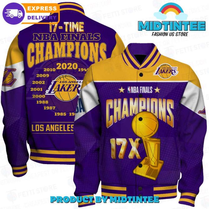 17X Nba Champions Jacket - Celebrate Lakers Legacy , Express Delivery
