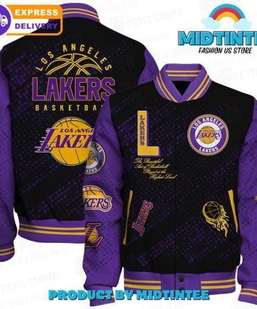 La Basketball Fan Varsity Jacket - Official Team Colors, Fast Shipping!