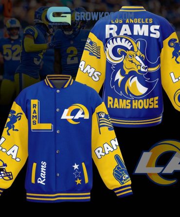Official Los Angeles Rams Varsity Jacket - Bold Blue & Yellow Fan Gear