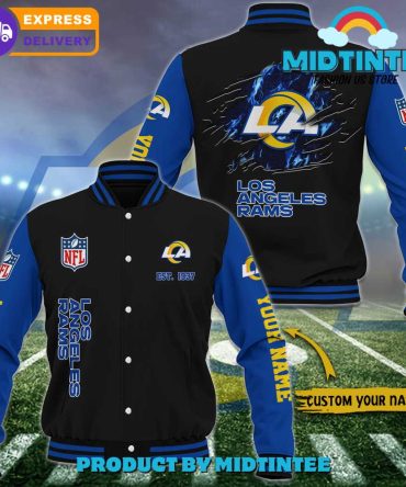 Custom Los Angeles Rams Varsity Jacket - Personalized Nfl Fan Gear With Express Delivery