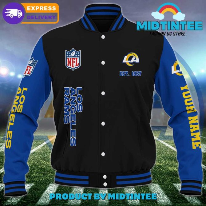 Custom Los Angeles Rams Varsity Jacket - Personalized Nfl Fan Gear With Express Delivery - Image 2