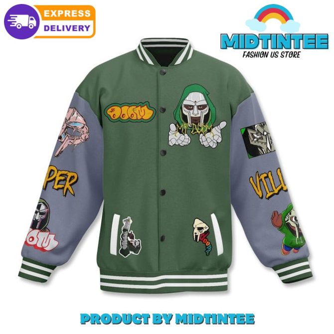Mf Doom The Illest Villain Baseball Jacket - Image 2