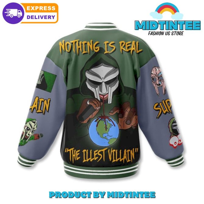 Mf Doom The Illest Villain Baseball Jacket - Image 3