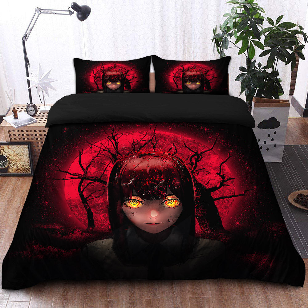 Makima Chainsaw Man Moonlight Bedding Set Duvet Cover And 2 Pillowcases - Image 2