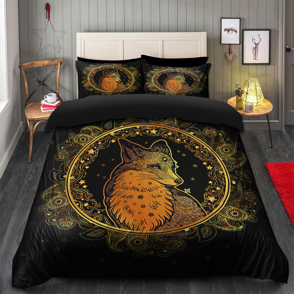Mandala Fox Bedding Set Duvet Cover And 2 Pillowcases - Image 2