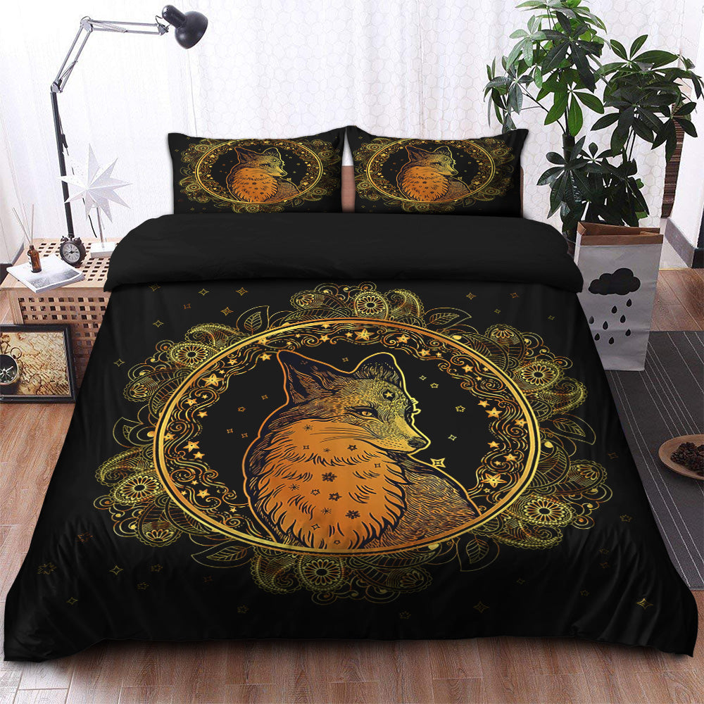 Mandala Fox Bedding Set Duvet Cover And 2 Pillowcases - Image 6