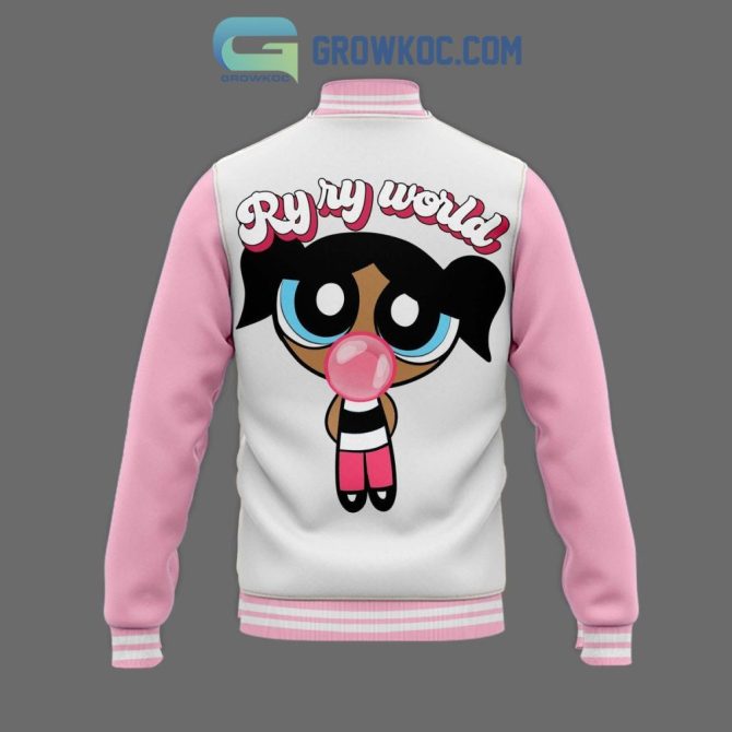 Limited Edition Pink Varsity Jacket - Cute Cartoon & Graphic Design - Image 2