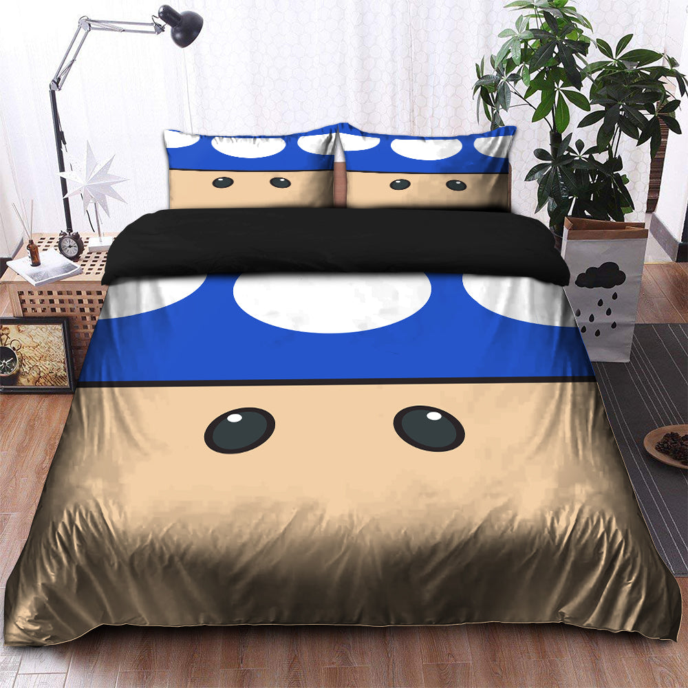 Mario Mushroom Bedding Set Duvet Cover And 2 Pillowcases - Image 2