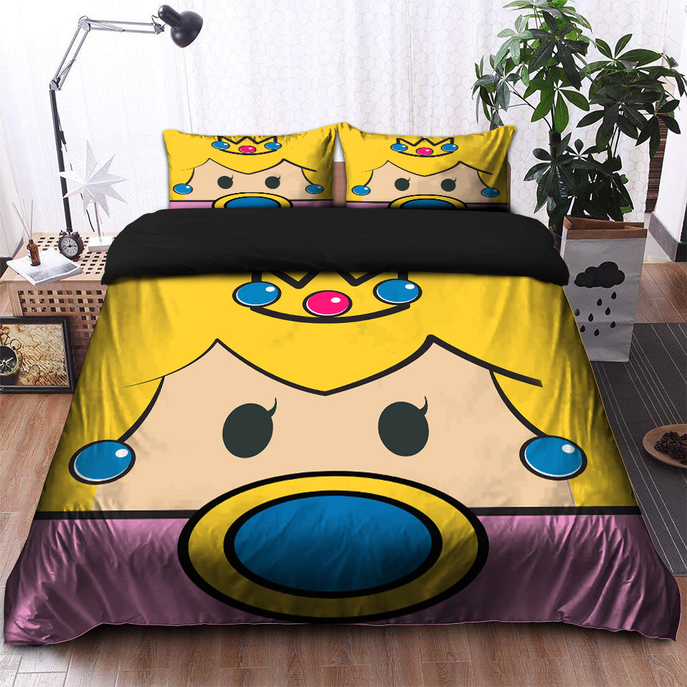 Mario Princess Bedding Set Duvet Cover And 2 Pillowcases - Image 2