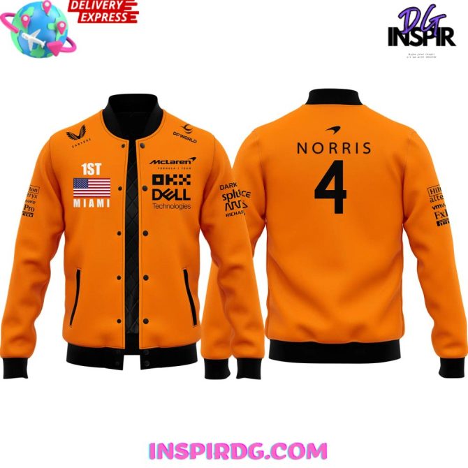 Mclaren Fomula Lando Norris Baseball Jacket Limited Edition