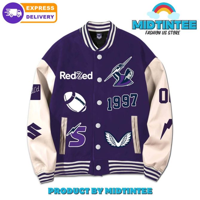 Melbourne Storm Nrl Rugby Baseball Jacket - Image 2