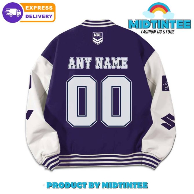Melbourne Storm Nrl Rugby Baseball Jacket - Image 3