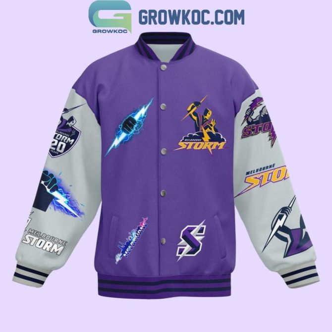 Melbourne Storm Varsity Jacket - Limited Edition, Stylish & Warm Fan Gear - Image 2