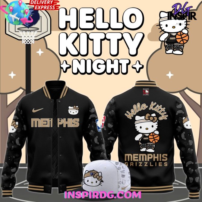 Memphis Grizzlies X Hello Kitty Night Limited Varsity Jacket