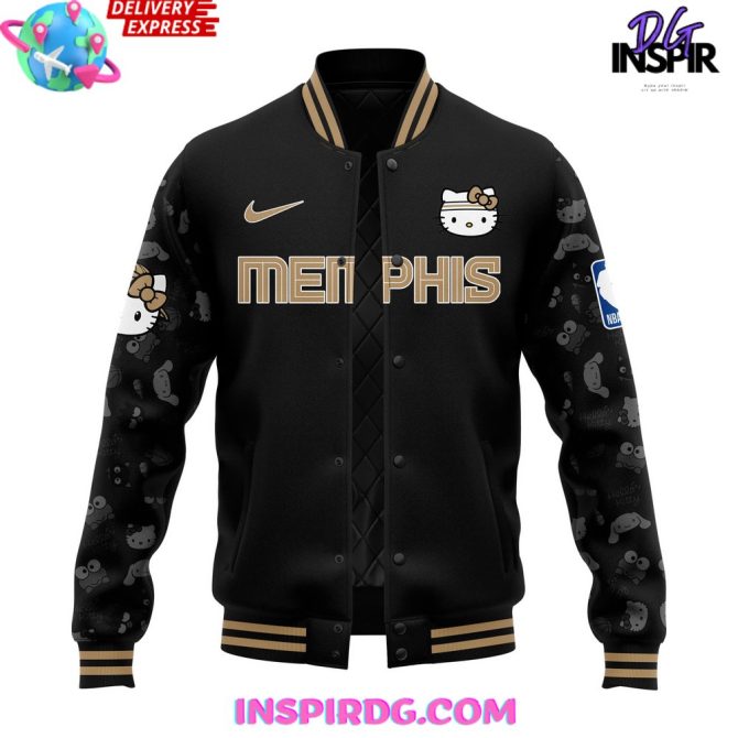 Memphis Grizzlies X Hello Kitty Night Limited Varsity Jacket - Image 2