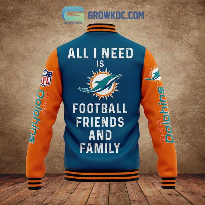 Custom Miami Dolphins Varsity Jacket - Personalized Name, Perfect Gift For Fans! - Image 3