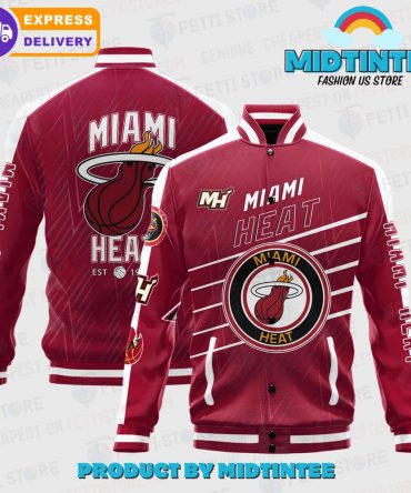 Miami Heat Red Varsity Jacket – Stylish Fan Apparel With Fast Shipping